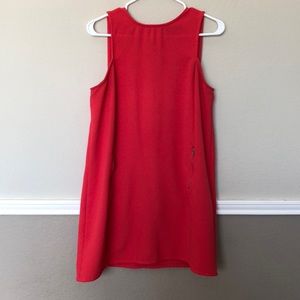 Red zipper dress